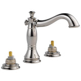 Delta Faucet - CassidyE Two Handle Widespread Bathroom Faucet - Less Handles - Polished Nickel