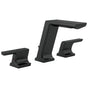 Delta Faucet - PivotalE Two Handle Widespread Bathroom Faucet - Matte Black