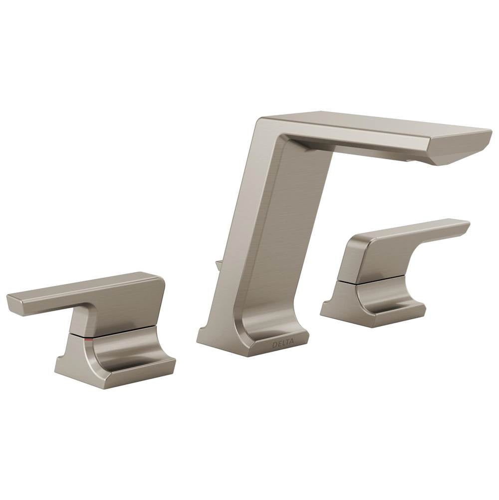 Delta Faucet - PivotalE Two Handle Widespread Bathroom Faucet - LumicoatÂ® Stainless