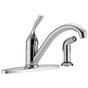 Delta Faucet - 134 / 100 / 300 / 400 Series Single Handle Kitchen Faucet with Spray - Chrome