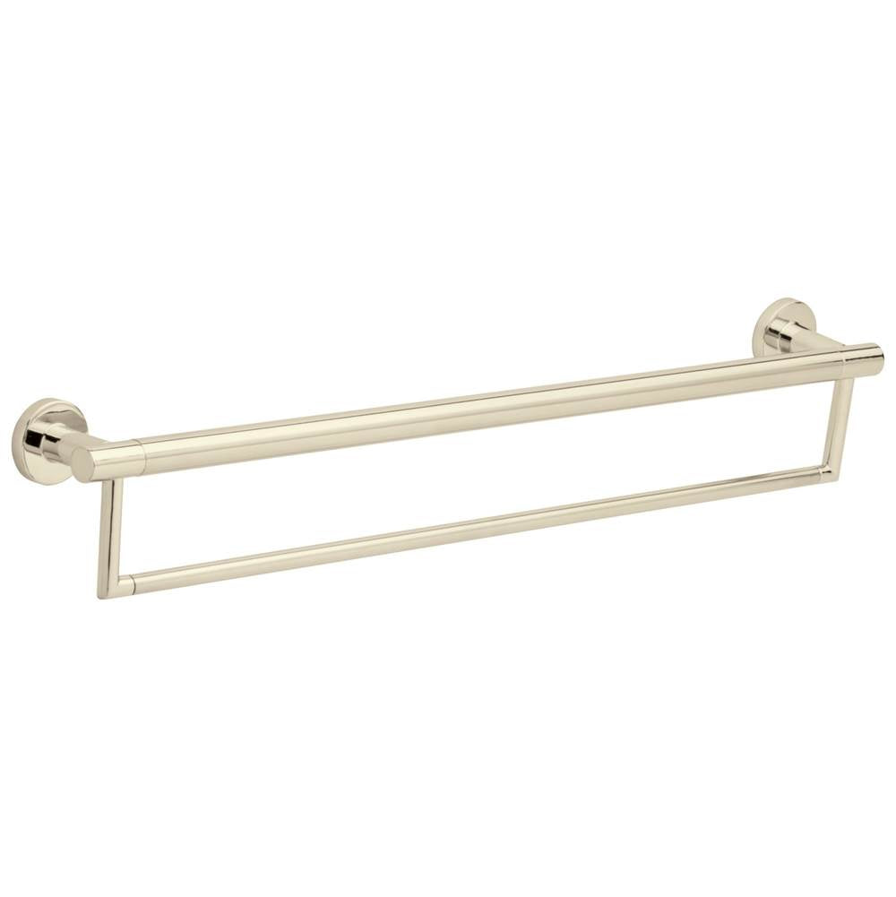Delta Faucet - BathSafety 24'' Contemporary Towel Bar with Assist Bar - Polished Nickel