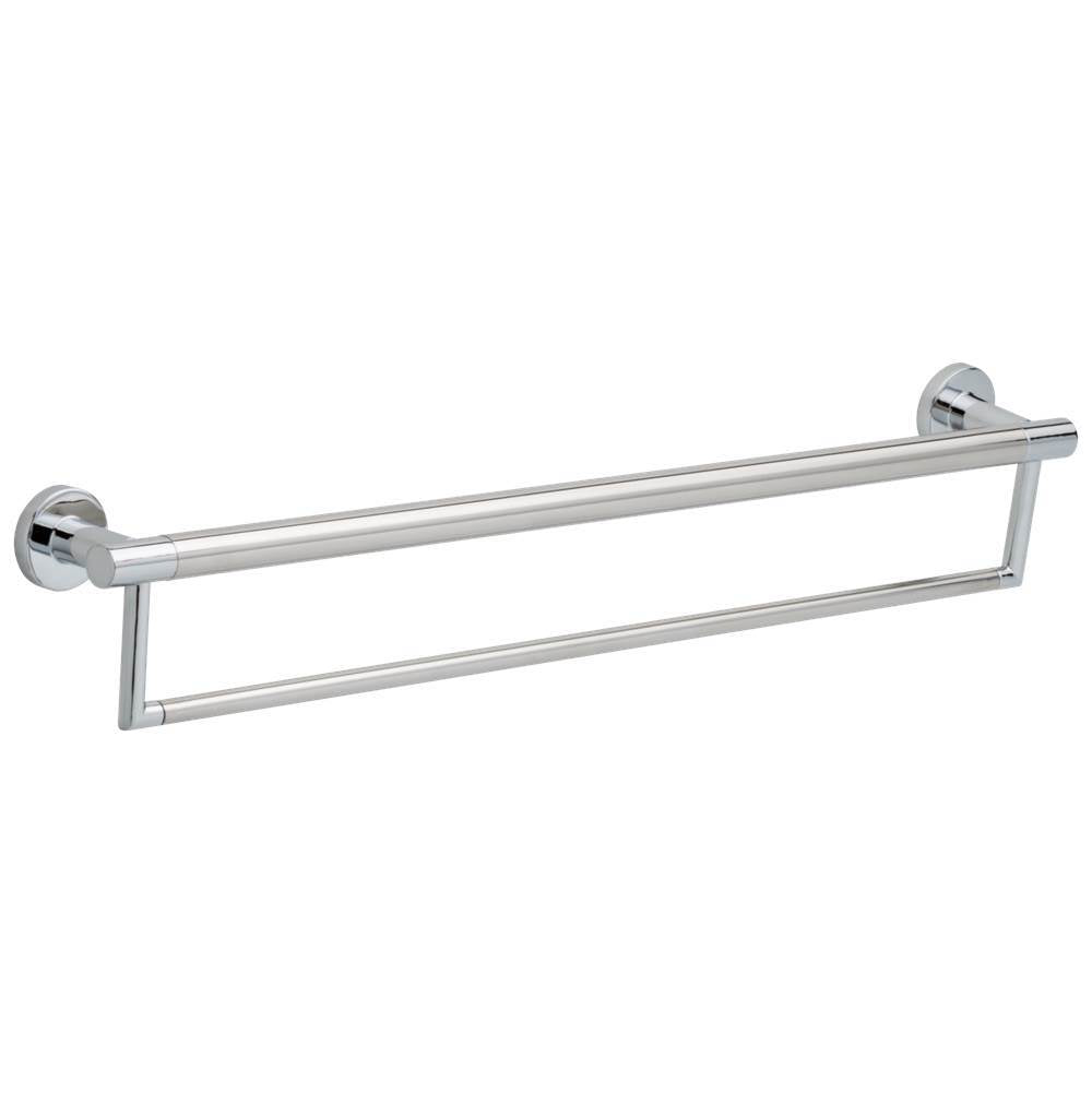 Delta Faucet - BathSafety 24'' Contemporary Towel Bar with Assist Bar - Chrome