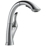 Delta Faucet - LindenE Single Handle Pull-Out Kitchen Faucet - Arctic Stainless