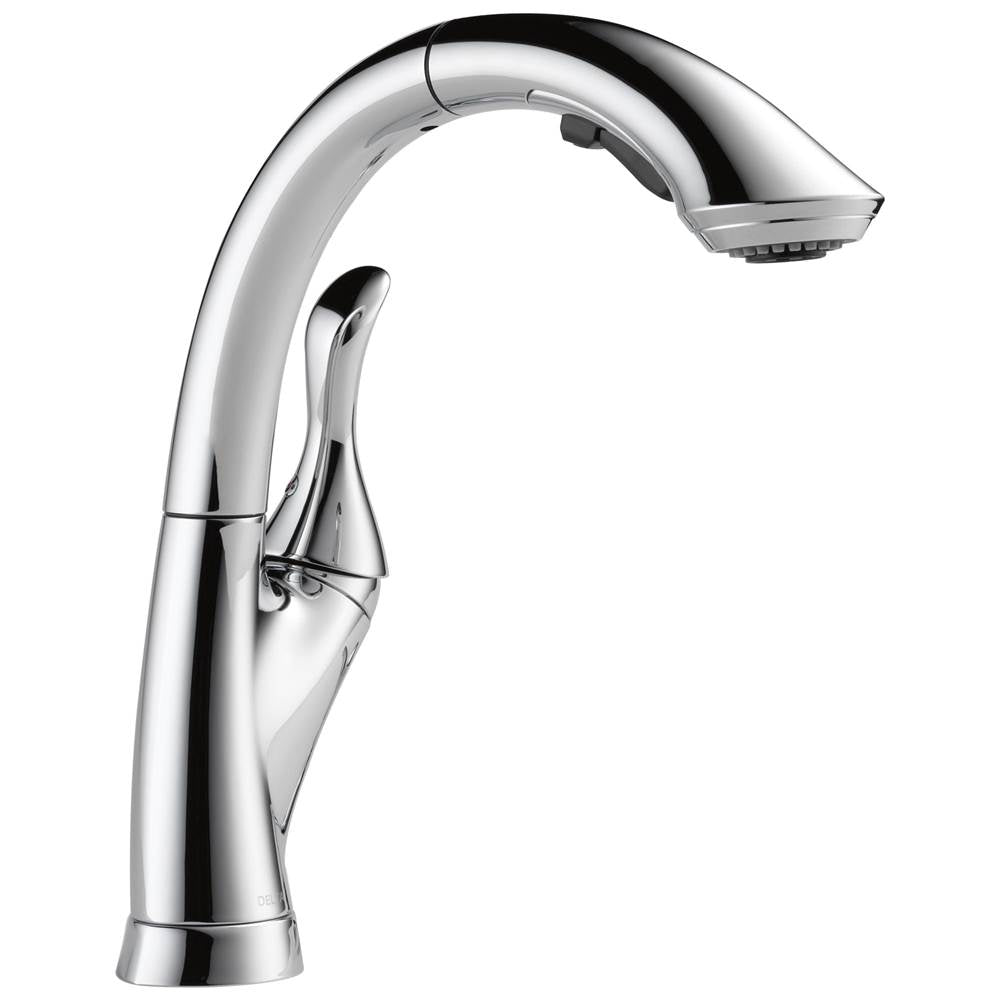 Delta Faucet - LindenE Single Handle Pull-Out Kitchen Faucet - Chrome