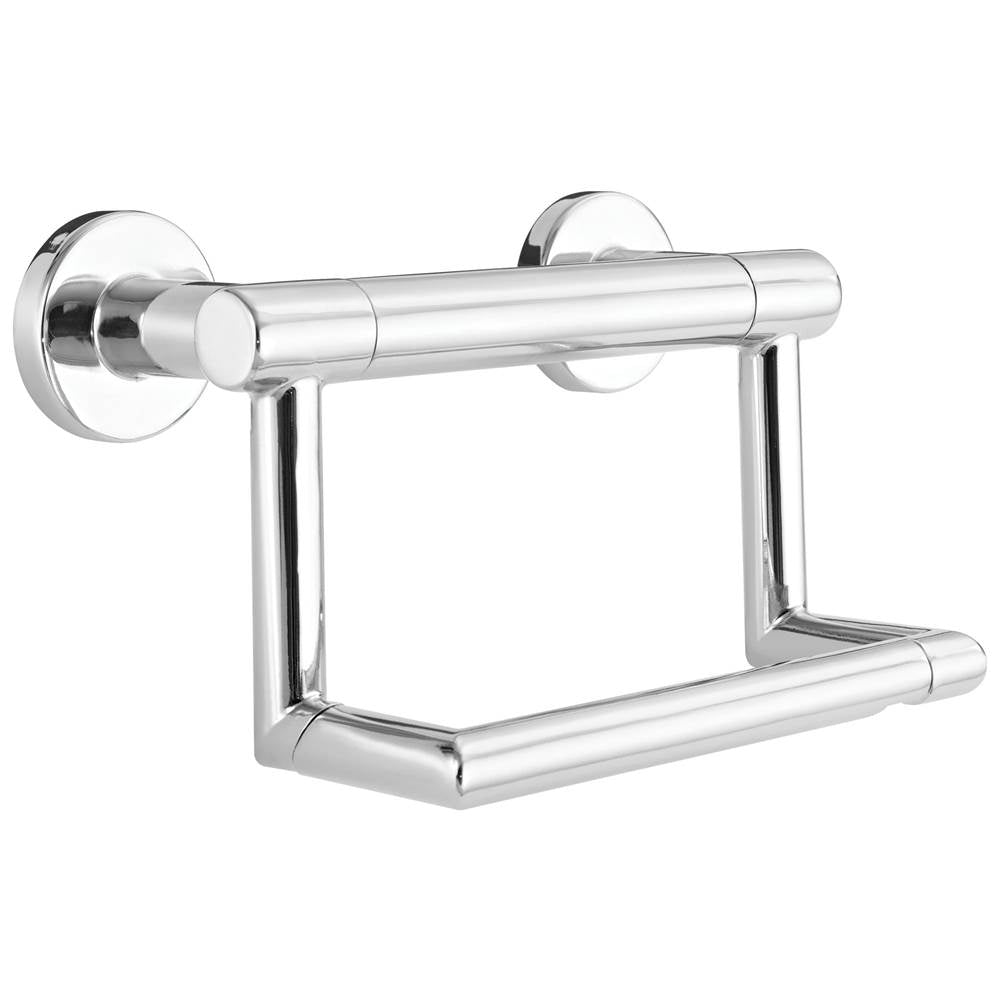 Delta Faucet - BathSafety Contemporary Tissue Holder with Assist Bar - Chrome