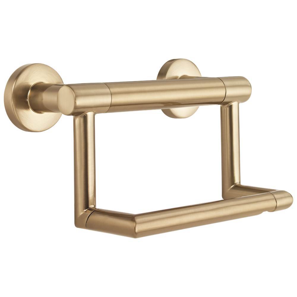 Delta Faucet - BathSafety Contemporary Tissue Holder with Assist Bar - Champagne Bronze