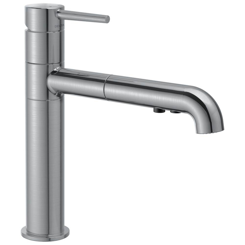Delta Faucet - Trinsic Single Handle Pull-Out Kitchen Faucet - Arctic Stainless