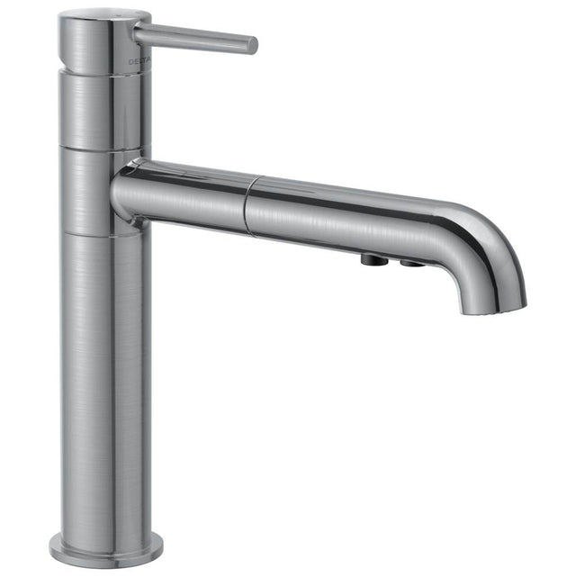 Delta Faucet - Trinsic Single Handle Pull-Out Kitchen Faucet - Arctic Stainless