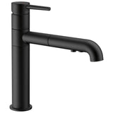 Delta Faucet - Trinsic Single Handle Pull-Out Kitchen Faucet - Matte Black