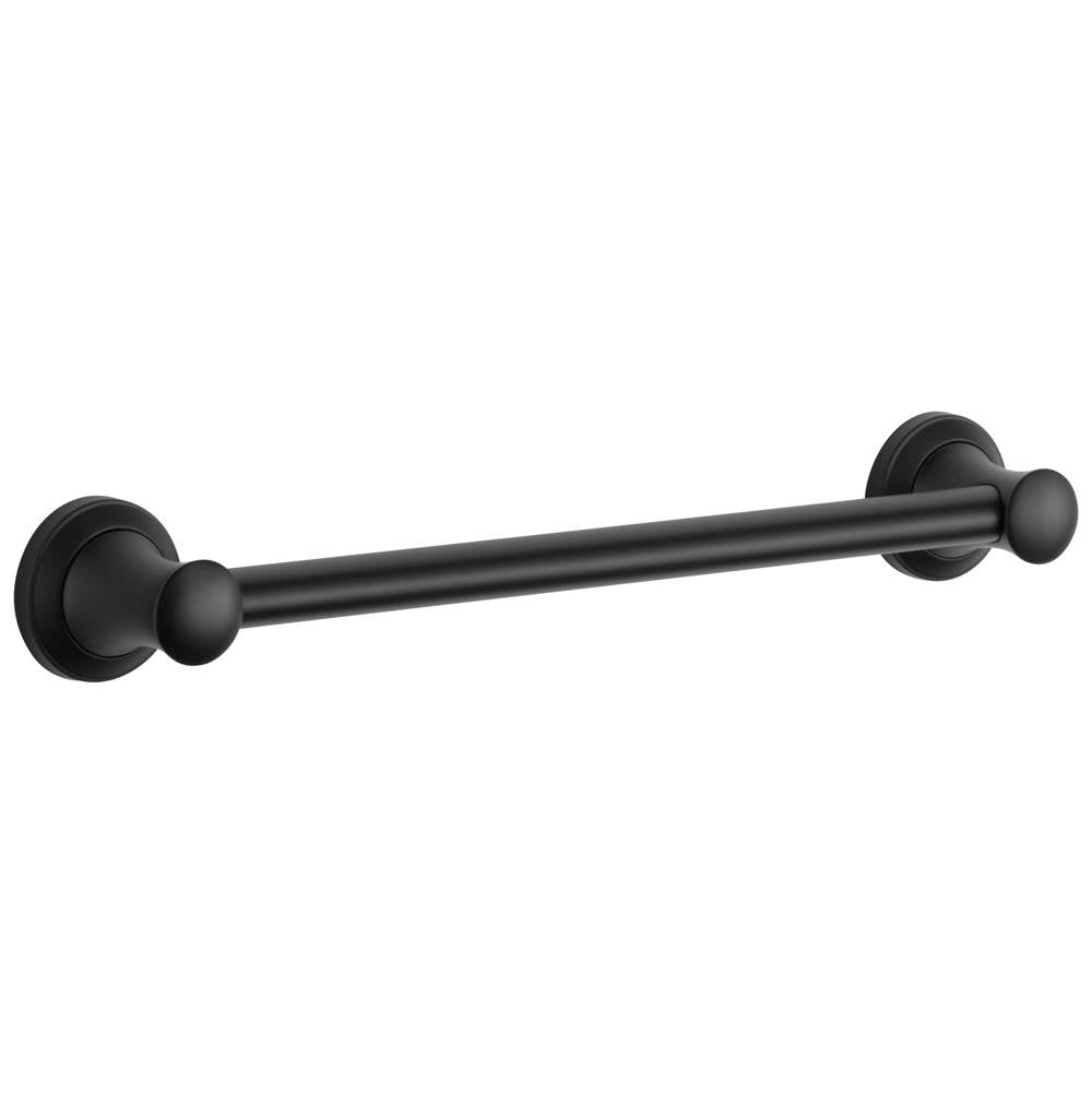 Delta Faucet - BathSafety 18'' Transitional Decorative Grab Bar - Matte Black