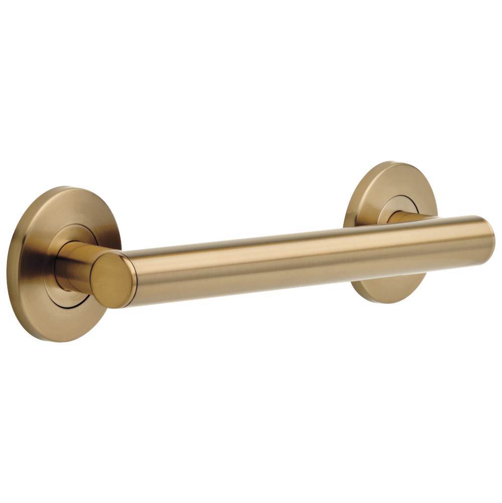 Delta Faucet - BathSafety 12'' Contemporary Decorative ADA Grab Bar - Champagne Bronze