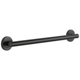 Delta Faucet - BathSafety 24'' Contemporary Decorative ADA Grab Bar - Matte Black