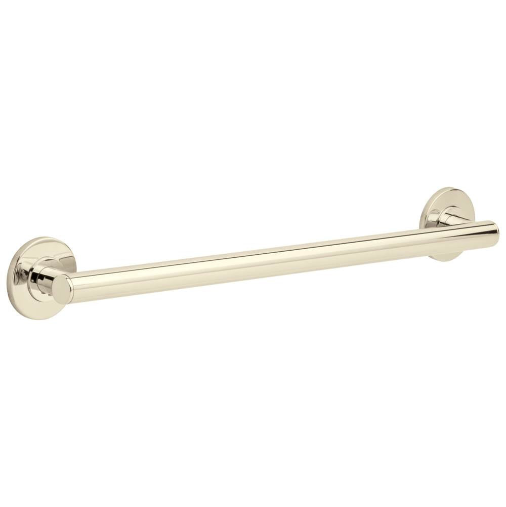 Delta Faucet - BathSafety 24'' Contemporary Decorative ADA Grab Bar - Polished Nickel