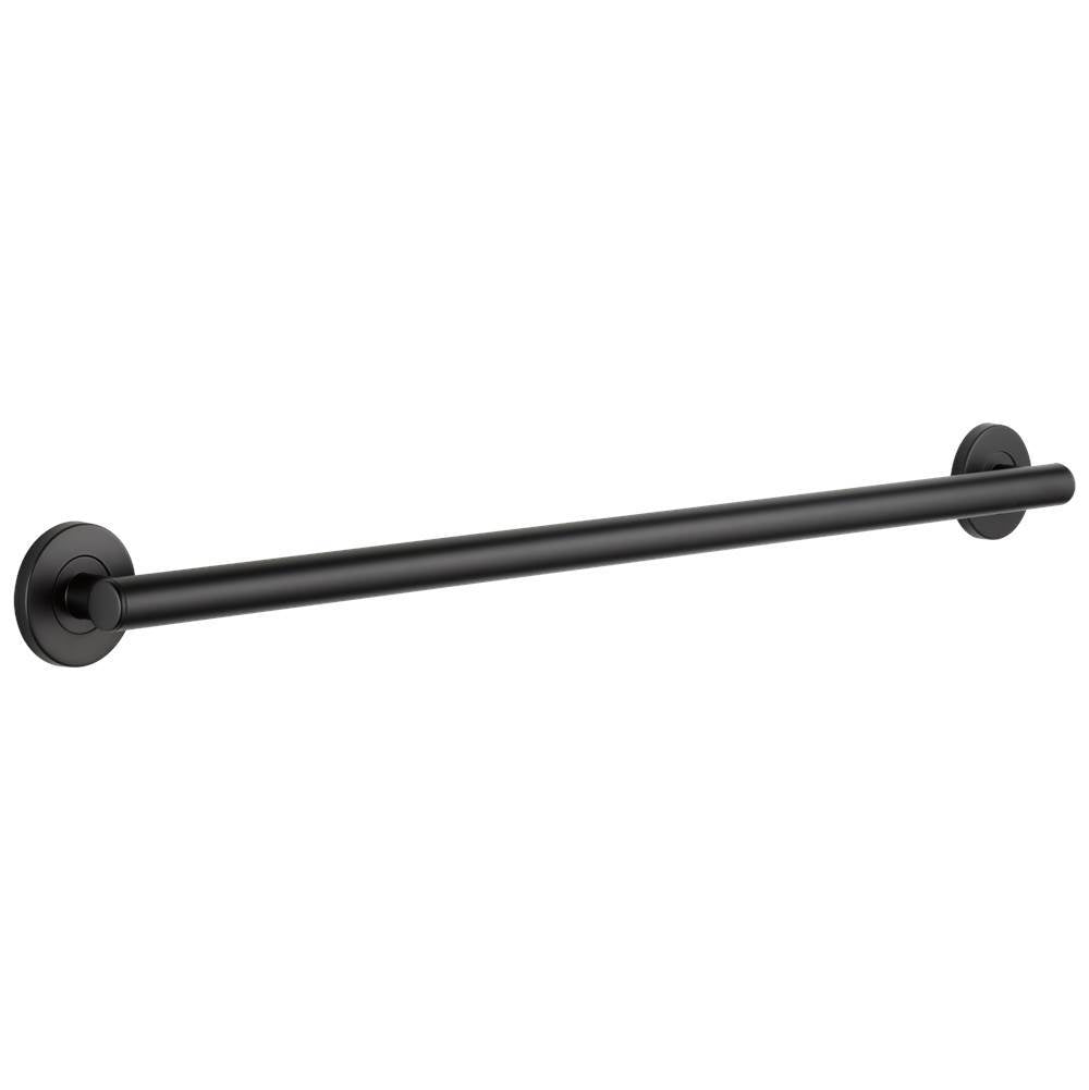 Delta Faucet - BathSafety 36'' Contemporary Decorative ADA Grab Bar - Matte Black