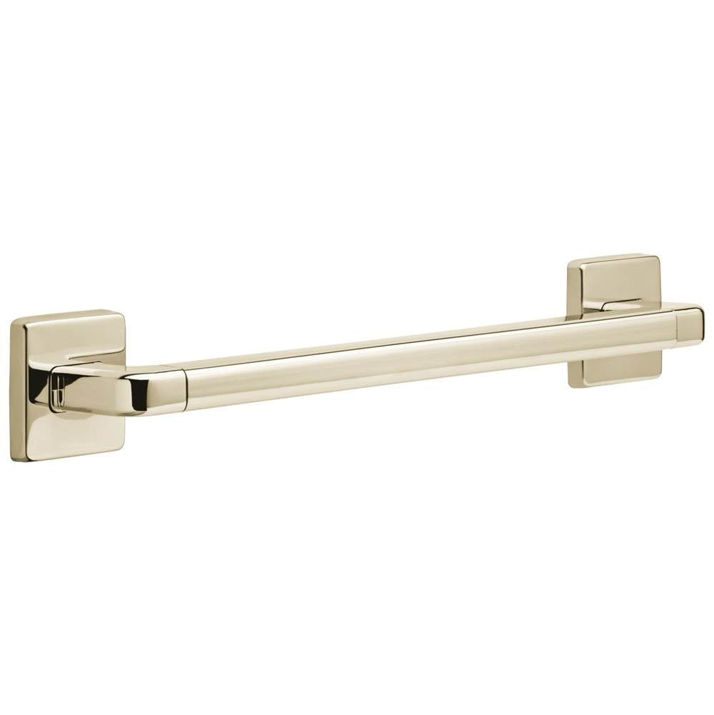 Delta Faucet - BathSafety 18'' Angular Modern Decorative ADA Grab Bar - Polished Nickel