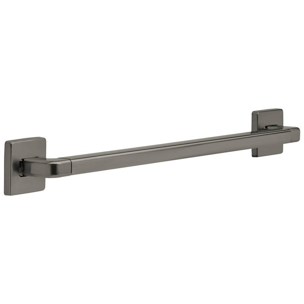 Delta Faucet - BathSafety Angular Modern Decorative ADA Grab Bar - Black Stainless
