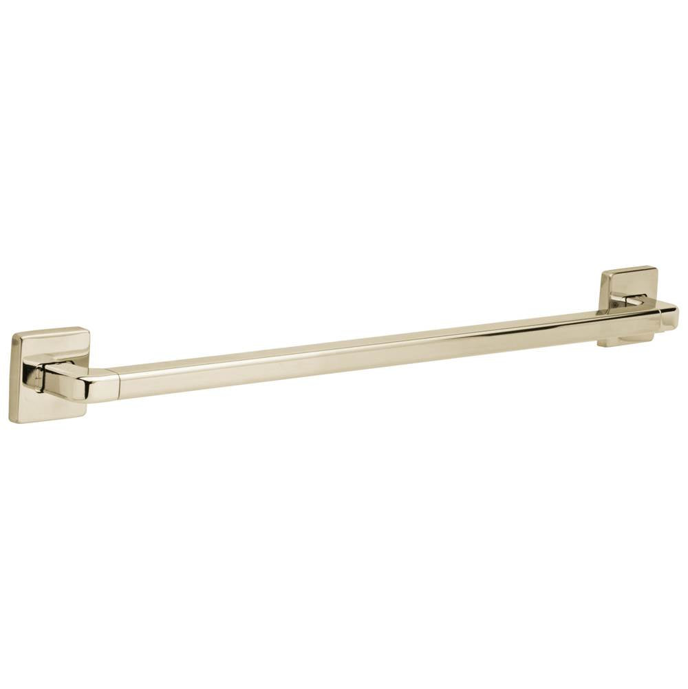 Delta Faucet - BathSafety 24'' Angular Modern Decorative ADA Grab Bar - Polished Nickel