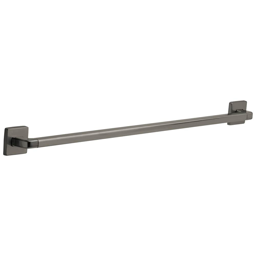 Delta Faucet - BathSafety Angular Modern Decorative ADA Grab Bar - Black Stainless