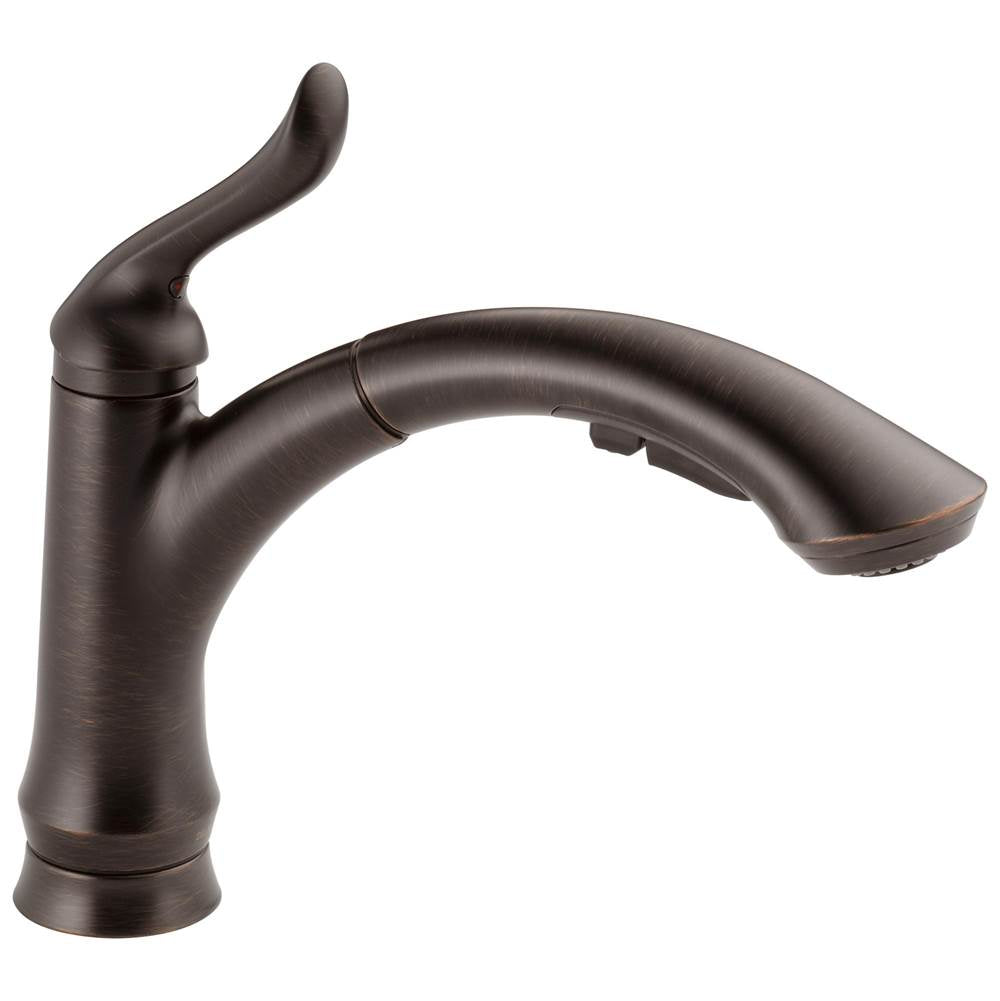 Delta Faucet - LindenE Single Handle Pull-Out Kitchen Faucet - Venetian Bronze