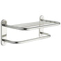 Delta Faucet - Other 18'' Metal Towel Shelf with One Bar, Exposed Mounting - Chrome