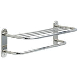 Delta Faucet - Other 24'' Metal Towel Shelf with One Bar, Exposed Mounting - Chrome