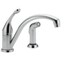 Delta Faucet - CollinsE Single Handle Kitchen Faucet with Spray - Chrome