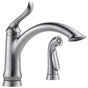 Delta Faucet - LindenE Single Handle Kitchen Faucet with Spray - Arctic Stainless