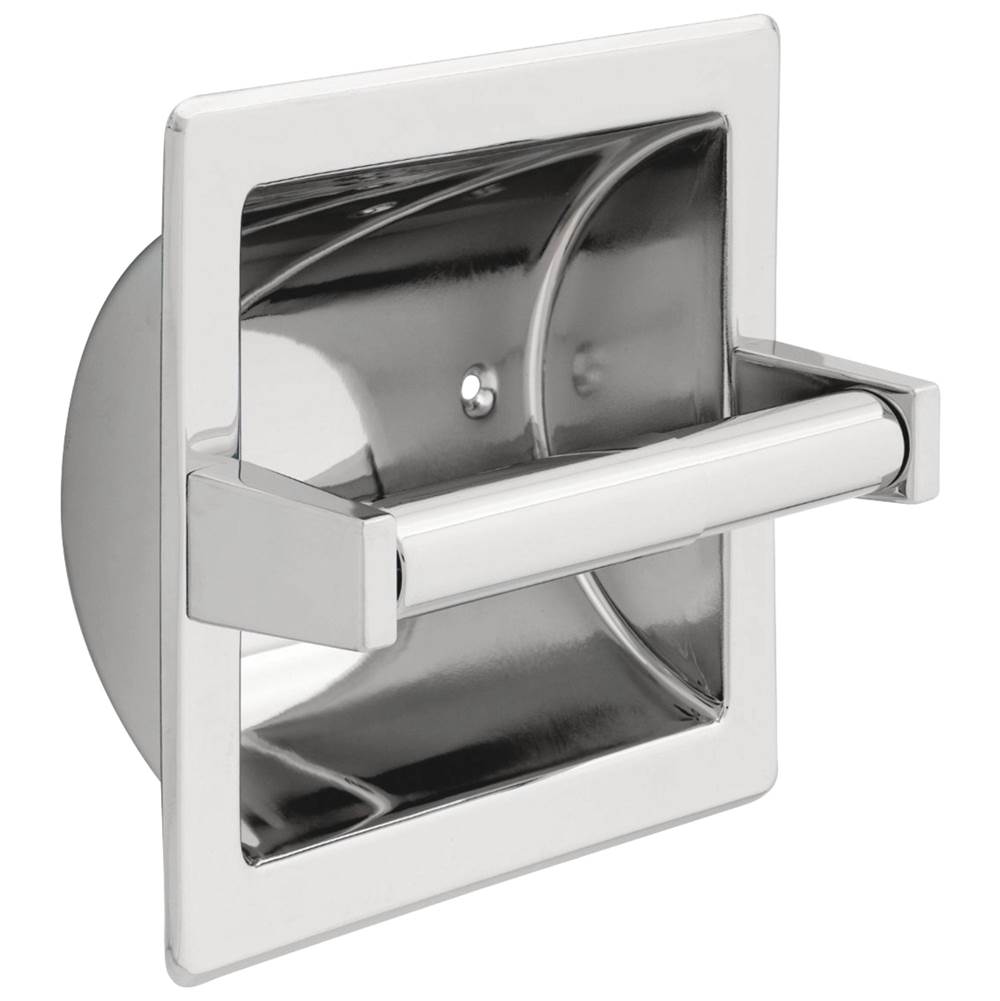 Delta Faucet - Other Brass Recessed Paper Holder with Brass Roller - Chrome