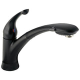 Delta Faucet - Signature Pullouts Single Handle Pull-Out Kitchen Faucet - Matte Black