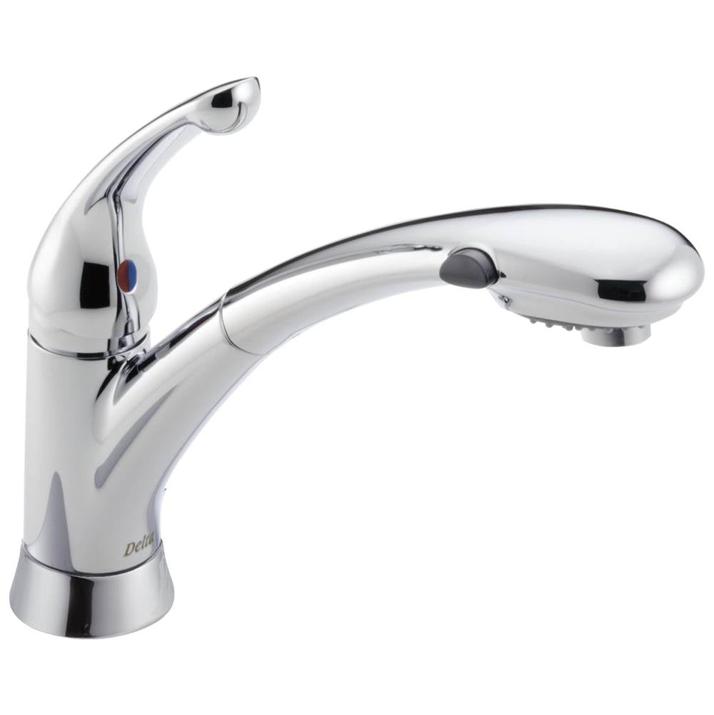 Delta Faucet - Signature Pullouts Single Handle Pull-Out Kitchen Faucet - Chrome