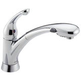 Delta Faucet - Signature Pullouts Single Handle Pull-Out Kitchen Faucet - Chrome