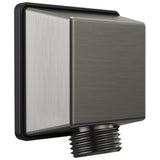 Delta Faucet - Universal Showering Components Square Wall Elbow for Hand Shower - LumicoatÂ® Black Stainless