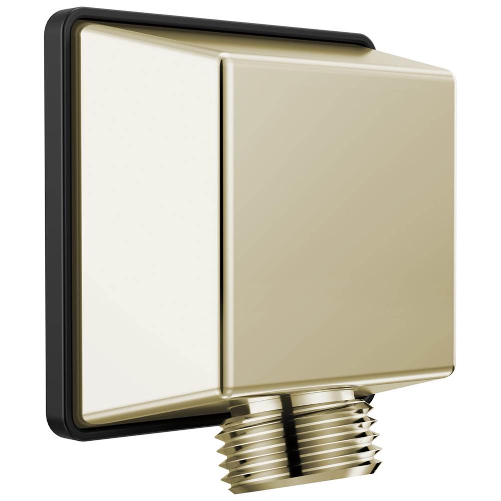 Delta Faucet - Universal Showering Components Square Wall Elbow for Hand Shower - LumicoatÂ® Polished Nickel
