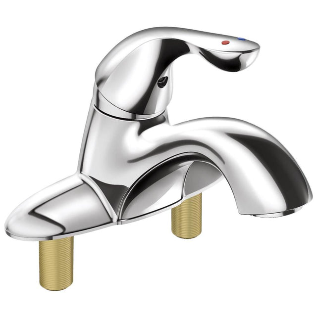 Delta Faucet - Classic Single Handle Centerset Bathroom Faucet with City Shanks - Chrome
