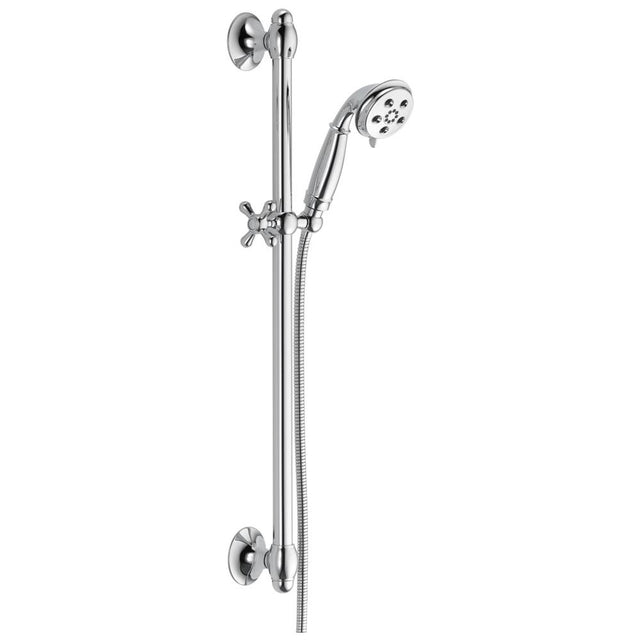 Delta Faucet - Universal Showering Components H2OKinetic 3-Setting Slide Bar Hand Shower - Chrome