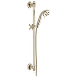 Delta Faucet - Universal Showering Components H2OKinetic3-Setting Slide Bar Hand Shower - Polished Nickel