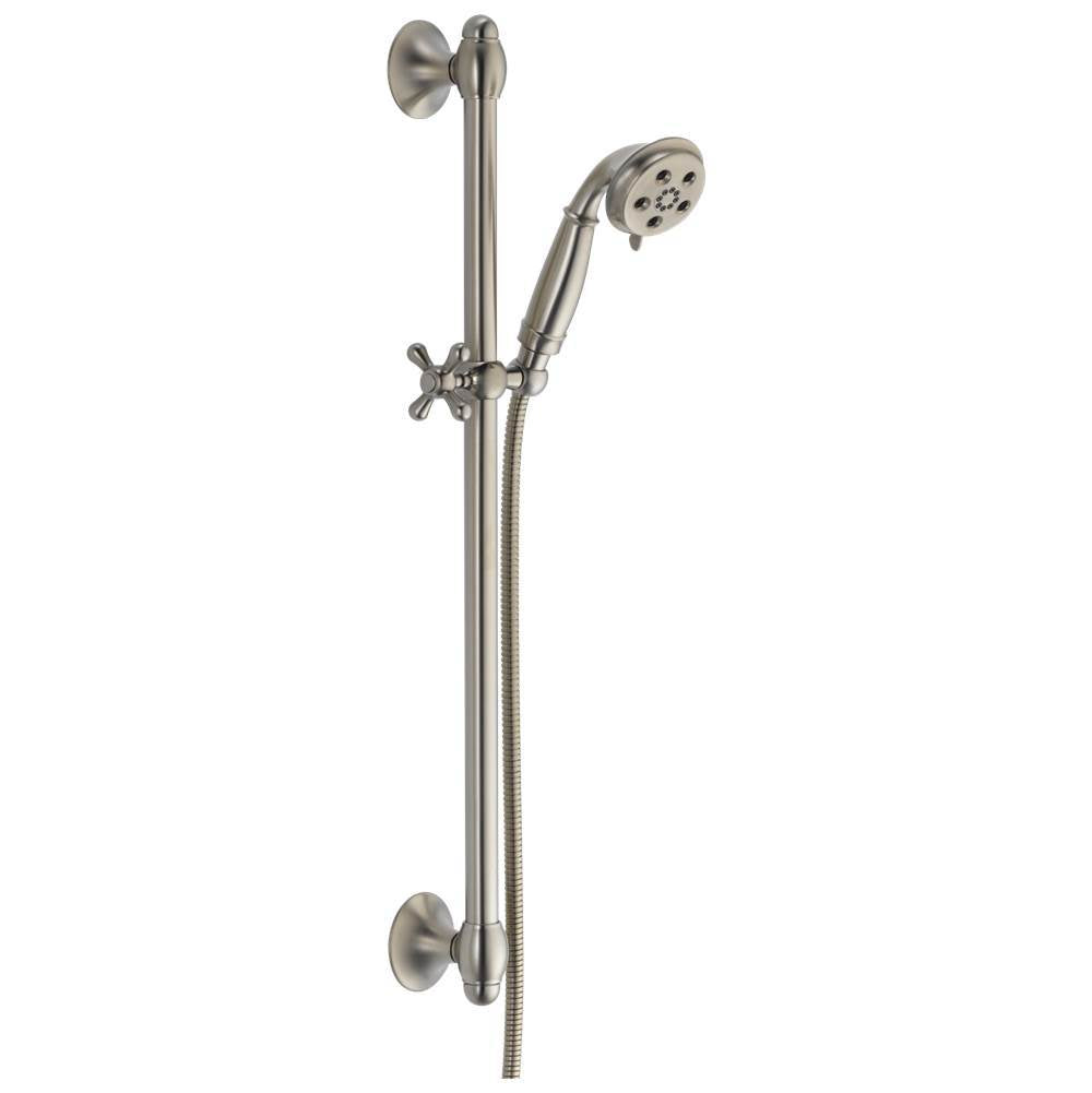 Universal Showering Components H2OKinetic 3-Setting Slide Bar Hand Shower