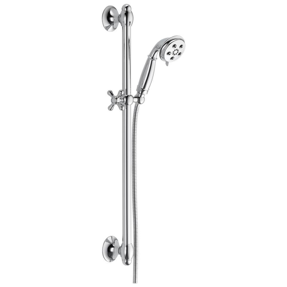 Universal Showering Components H2OKinetic 3-Setting Slide Bar Hand Shower