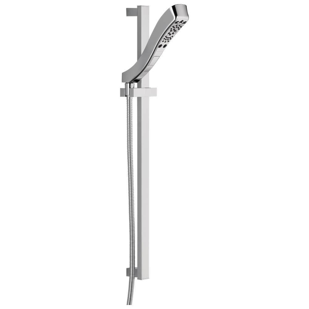 Universal Showering Components H2OKinetic 4-Setting Slide Bar Hand Shower
