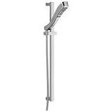 Universal Showering Components H2OKinetic 4-Setting Slide Bar Hand Shower