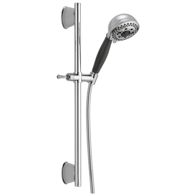 Delta Faucet - Universal Showering Components H2OKinetic 5-Setting Slide Bar Hand Shower - Chrome