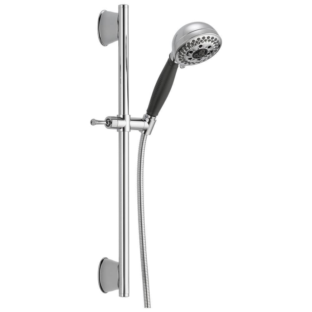 Universal Showering Components H2OKinetic 5-Setting Slide Bar Hand Shower