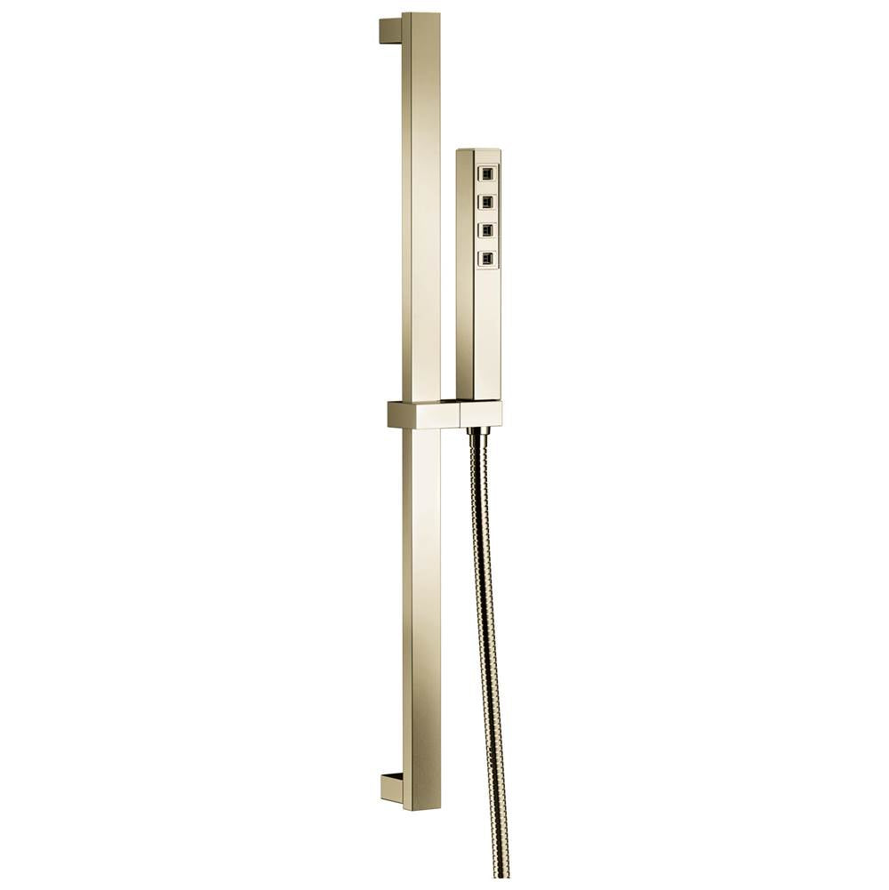 Delta Faucet - Universal Showering Components H2Okinetic Single-Setting Slide Bar Hand Shower - LumicoatÂ® Polished Nickel