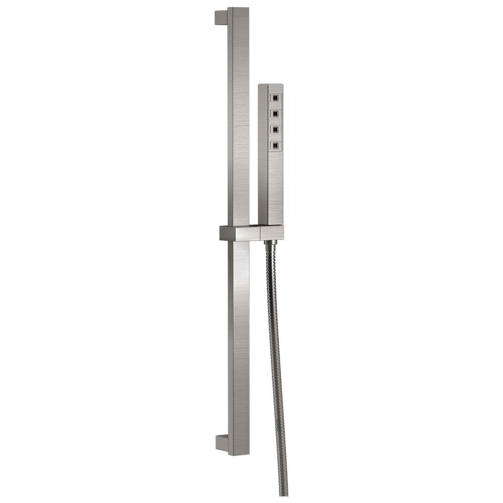 Delta Faucet - Universal Showering Components H2OKineticSingle-Setting Slide Bar Hand Shower - Stainless