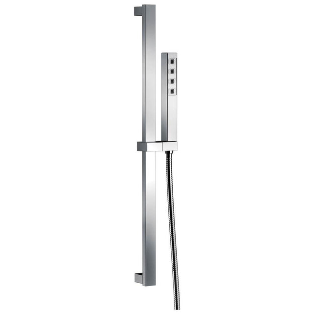 Delta Faucet - Universal Showering Components H2OKinetic Single-Setting Slide Bar Hand Shower - Chrome