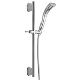 Delta Faucet - Universal Showering Components H2OKinetic Single-Setting Slide Bar Hand Shower - Chrome