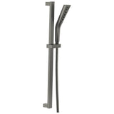Delta Faucet - Universal Showering Components H2Okinetic 3-Setting Slide Bar Hand Shower - LumicoatÂ® Black Stainless