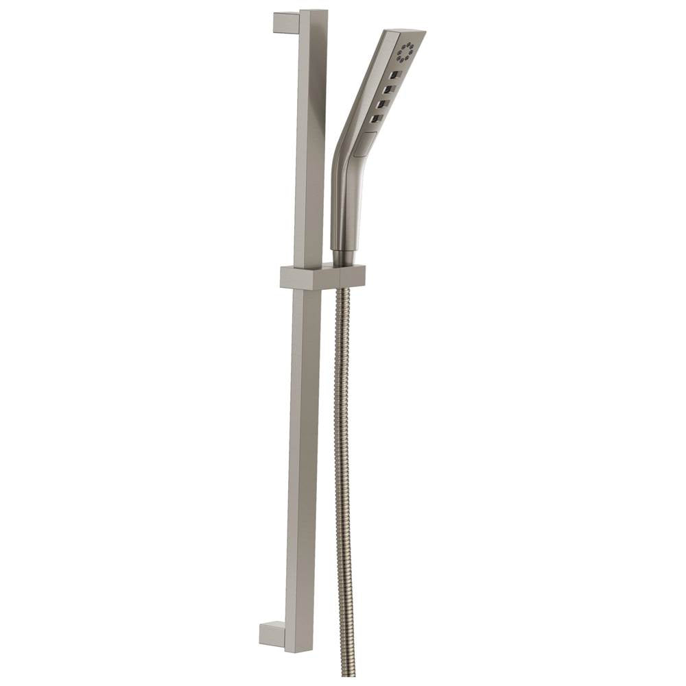 Delta Faucet - Universal Showering Components H2OKinetic3-Setting Slide Bar Hand Shower - LumicoatÂ® Stainless