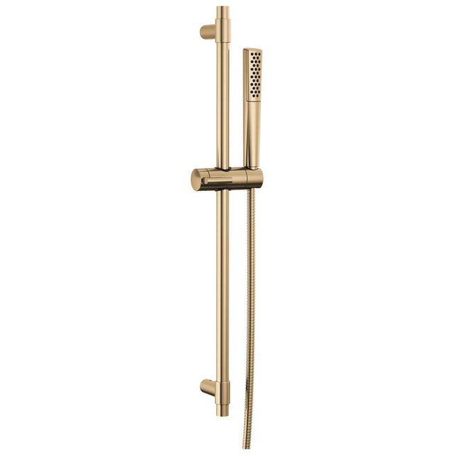 Delta Faucet - Universal Showering Components Premium Single-Setting Slide Bar Hand Shower - LumicoatÂ® Champagne Bronze