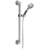 Delta Faucet - Universal Showering Components ActivTouch 9-Setting Hand Shower with Traditional Slide Bar / Grab Bar - Chrome